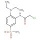 N-[5-(aminosulfonyl)-2-(diethylamino)phenyl]-2-chloroacetamide (CAS 923168-91-6) - chemical structure image