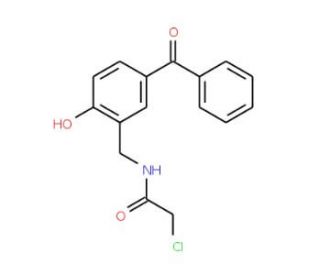 N-(5-Benzoyl-2-hydroxy-benzyl)-2-chloro-acetamide - chemical structure image