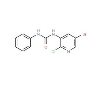 N-(5-Bromo-2-chloropyrid-3-yl)-N&prime;-phenylurea - chemical structure image