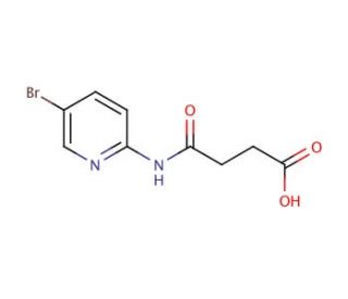 N-(5-Bromopyridin-2-yl)succinamic acid - chemical structure image