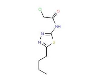 N-(5-Butyl-[1,3,4]thiadiazol-2-yl)-2-chloro-acetamide (CAS 15777-44-3) - chemical structure image