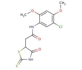 N-(5-Chloro-2,4-dimethoxyphenyl)-2-(2-mercapto-4-oxo-4,5-dihydro-1,3-thiazol-5-yl)acetamide - chemical structure image