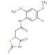 N-(5-Chloro-2,4-dimethoxyphenyl)-2-(2-mercapto-4-oxo-4,5-dihydro-1,3-thiazol-5-yl)acetamide - chemical structure image
