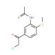 N-[5-(chloroacetyl)-2-(methylthio)phenyl]acetamide - chemical structure image