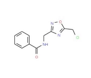 N-{[5-(chloromethyl)-1,2,4-oxadiazol-3-yl]methyl}benzamide - chemical structure image
