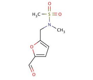 N-(5-Formyl-furan-2-ylmethyl)-N-methyl-methanesulfonamide (CAS 878427-52-2) - chemical structure image