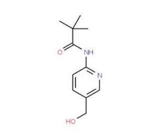 N-(5-Hydroxymethyl-pyridin-2-yl)-2,2-dimethyl-propionamide (CAS 882016-49-1) - chemical structure image