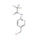 N-(5-Hydroxymethyl-pyridin-2-yl)-2,2-dimethyl-propionamide (CAS 882016-49-1) - chemical structure image