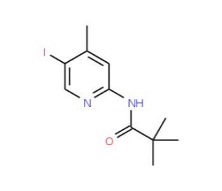 N-(5-Iodo-4-methyl-pyridin-2-yl)-2,2-dimethyl-propionamide (CAS 179554-56-4) - chemical structure image