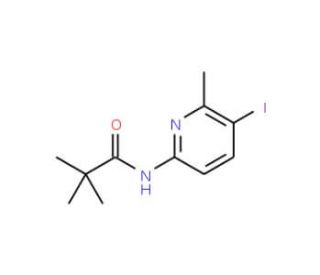 N-(5-Iodo-6-methyl-pyridin-2-yl)-2,2-dimethyl-propionamide (CAS 676588-16-2) - chemical structure image