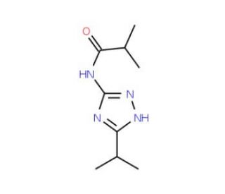 N-(5-isopropyl-1H-1,2,4-triazol-3-yl)-2-methylpropanamide - chemical structure image