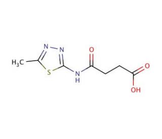 N-(5-Methyl-[1,3,4]thiadiazol-2-yl)-succinamic acid - chemical structure image