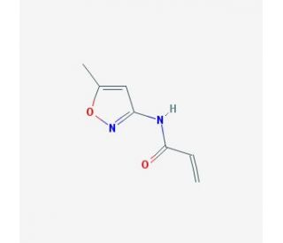 N-(5-methylisoxazol-3-yl)acrylamide (CAS 196403-11-9) - chemical structure image