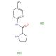 N-(5-methylpyridin-2-yl)pyrrolidine-2-carboxamide dihydrochloride - chemical structure image