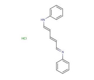 N-[5-(Phenylamino)-2,4-pentadienylidene]aniline monohydrochloride (CAS 1497-49-0) - chemical structure image