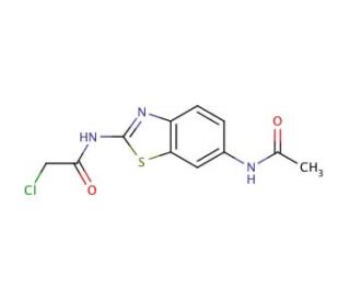 N-(6-Acetylamino-benzothiazol-2-yl)-2-chloro-acetamide - chemical structure image