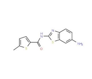 N-(6-amino-1,3-benzothiazol-2-yl)-5-methylthiophene-2-carboxamide - chemical structure image