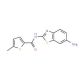 N-(6-amino-1,3-benzothiazol-2-yl)-5-methylthiophene-2-carboxamide - chemical structure image