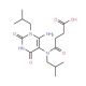 N-(6-Amino-1-isobutyl-2,4-dioxo-1,2,3,4-tetrahydro-pyrimidin-5-yl)-N-isobutyl-succinamic acid 的分子结构 N-(6-Amino-1-isobutyl-2,4-dioxo-1,2,3,4-tetrahydro-pyrimidin-5-yl)-N-isobutyl-succinamic acid - chemical structure image