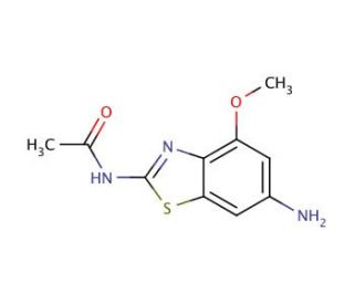 N-(6-Amino-4-methoxy-benzothiazol-2-yl)-acetamide - chemical structure image