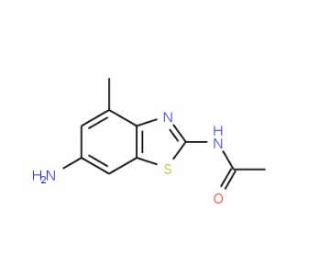 N-(6-Amino-4-methyl-benzothiazol-2-yl)-acetamide - chemical structure image