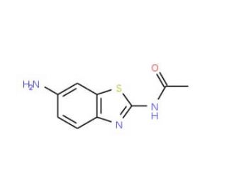 N-(6-Aminobenzothiazol-2-yl)acetamide (CAS 533-41-5) - chemical structure image