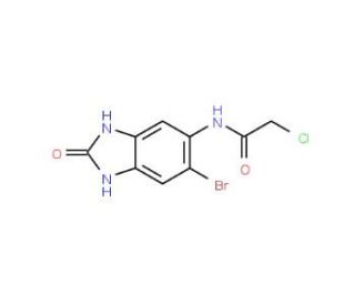 N-(6-bromo-2-oxo-2,3-dihydro-1H-benzimidazol-5-yl)-2-chloroacetamide - chemical structure image
