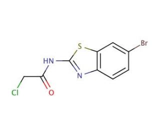 N-(6-Bromo-benzothiazol-2-yl)-2-chloro-acetamide (CAS 3427-31-4) - chemical structure image