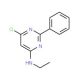 N-(6-Chloro-2-phenyl-4-pyrimidinyl)-N-ethylamine (CAS 26871-14-7) - chemical structure image