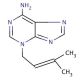 N-6-(δ2-Isopentenyl)-adenine (CAS 2365-40-4) - chemical structure image