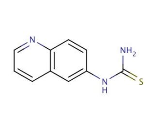 N-(6-Quinolinyl)thiourea (CAS 860621-04-1) - chemical structure image