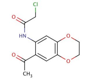 N-(7-Acetyl-2,3-dihydro-benzo[1,4]dioxin-6-yl)-2-chloro-acetamide - chemical structure image
