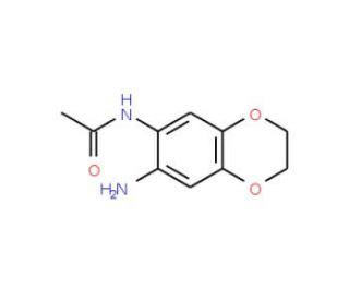 N-(7-Amino-2,3-dihydro-benzo[1,4]dioxin-6-yl)-acetamide (CAS 99068-59-4) - chemical structure image