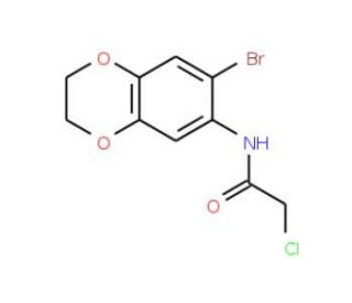 N-(7-bromo-2,3-dihydro-1,4-benzodioxin-6-yl)-2-chloroacetamide - chemical structure image