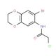 N-(7-bromo-2,3-dihydro-1,4-benzodioxin-6-yl)-2-chloroacetamide - chemical structure image