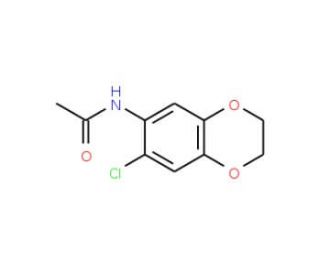 N-(7-Chloro-2,3-dihydro-1,4-benzodioxin-6-yl)-acetamide - chemical structure image