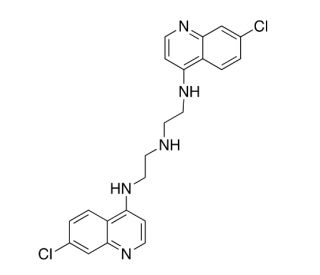 N-(7-Chloro-4-quinolinyl)-N&prime;-[2-[(7-chloro-4-quinolinyl)amino]ethyl]-1,2-ethanediamine (CAS 215592-20-4) - chemical structure