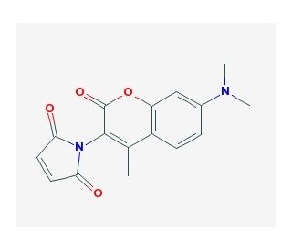 N-(7-Dimethylamino-4-methyl-3-coumarinyl)maleimide (CAS 55145-14-7) - chemical structure image