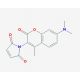 N-(7-Dimethylamino-4-methyl-3-coumarinyl)maleimide (CAS 55145-14-7) - chemical structure image