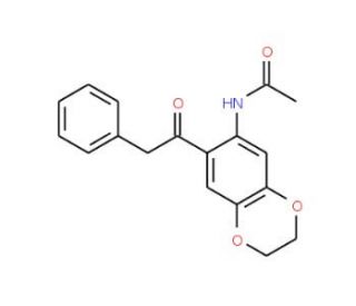 N-(7-Phenylacetyl-2,3-dihydro-benzo[1,4]dioxin-6-yl)-acetamide - chemical structure image