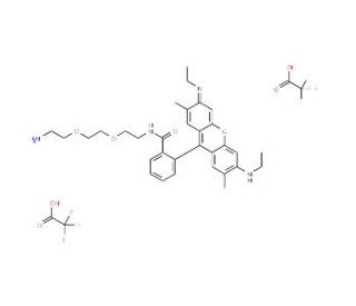 N-(8-Amino-3,6-dioxaoctyl)rhodamine 6G-amide bis(trifluoroacetate) - chemical structure image