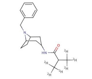 N-(8-Benzyl-8-azabicyclo[3.2.1]oct-3-yl-exo)-2-methylpropanamide-d6 - chemical structure image