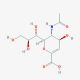 N-Acetyl-2,3-dehydro-2-deoxyneuraminic acid (CAS 24967-27-9) - chemical structure image