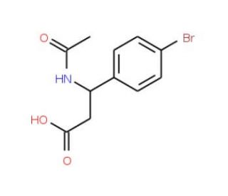N-Acetyl-2-(4-bromophenyl)-beta-DL-alanine - chemical structure image