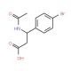 N-Acetyl-2-(4-bromophenyl)-DL-beta-alanine (CAS 886363-73-1) - chemical structure image