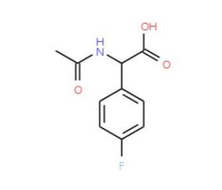 N-Acetyl-2-(4-fluorophenyl)-glycine (CAS 153381-37-4) - chemical structure image