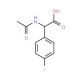 N-Acetyl-2-(4-fluorophenyl)-glycine (CAS 153381-37-4) - chemical structure image