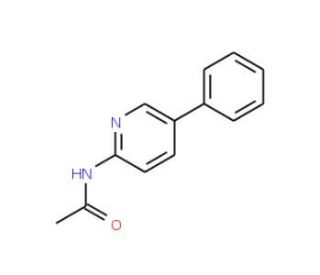 N-Acetyl-2-amino-5-phenylpyridine (CAS 96721-83-4) - chemical structure image