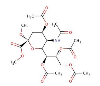 N-Acetyl-2-O-methyl-α-neuraminic Acid Methyl Ester 4,7,8,9-Tetraacetate (CAS 73208-80-7) - chemical structure image
