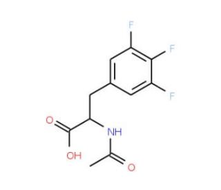 N-Acetyl-(3,4,5-trifluorophenyl)-L-alanine (CAS 324028-18-4) - chemical structure image